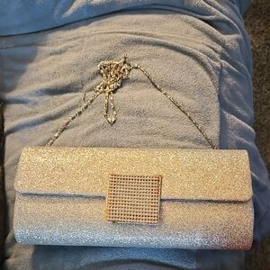 Elegant Silver Clutch Bag